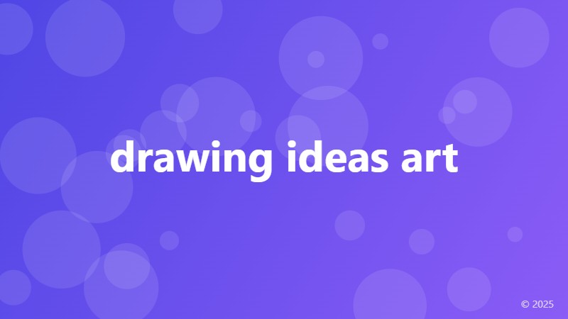 drawing ideas art