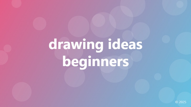drawing ideas beginners