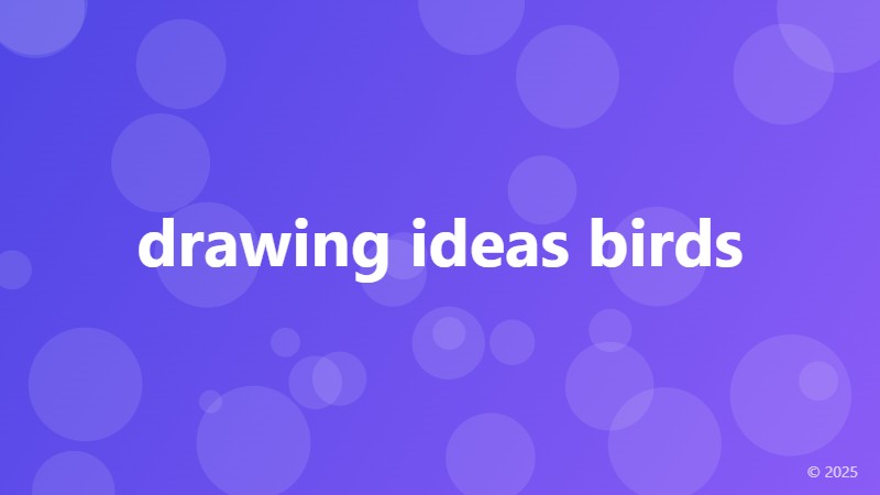 drawing ideas birds