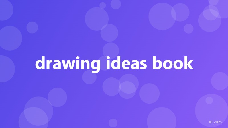drawing ideas book