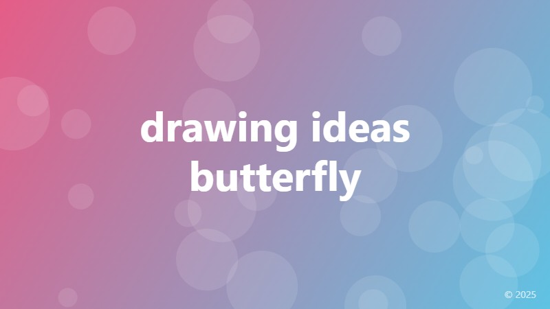 drawing ideas butterfly