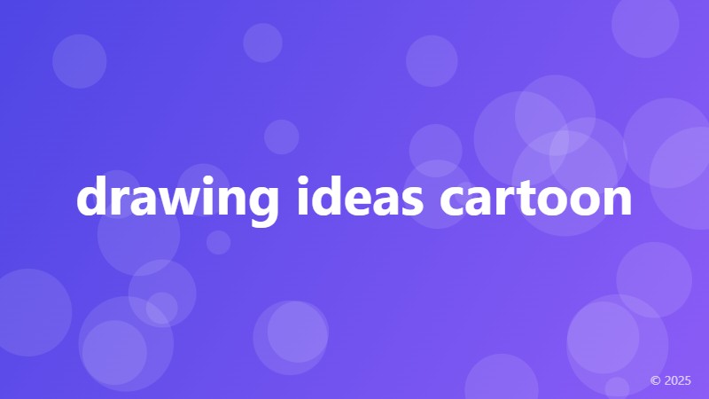 drawing ideas cartoon