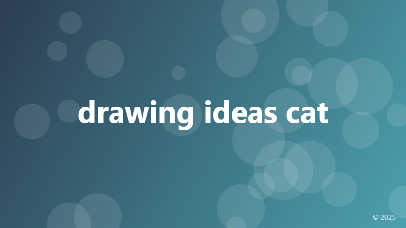 drawing ideas cat