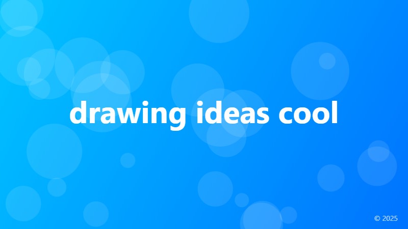 drawing ideas cool