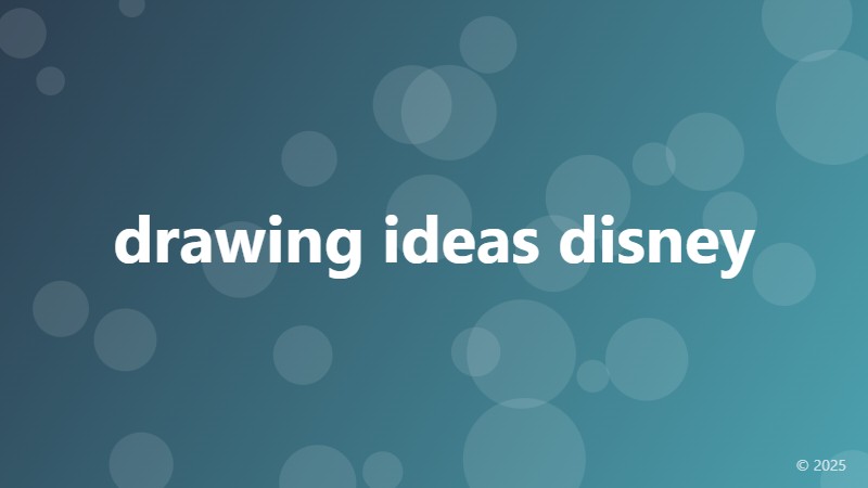 drawing ideas disney