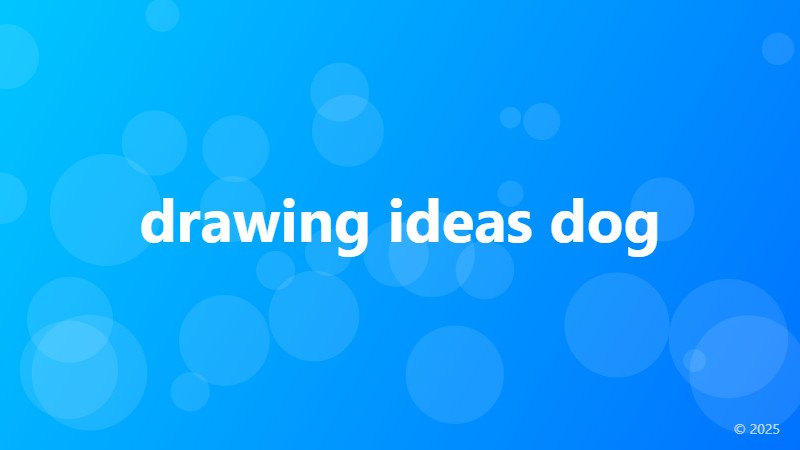 drawing ideas dog