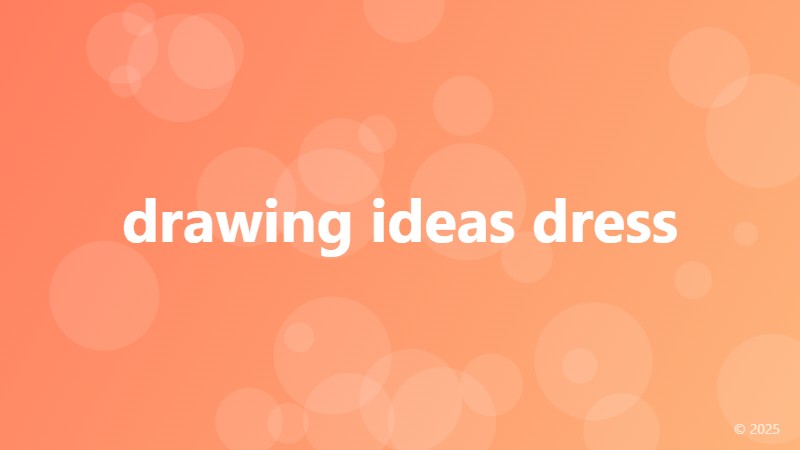 drawing ideas dress