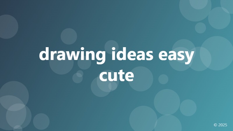 drawing ideas easy cute