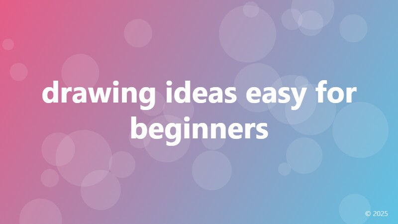 drawing ideas easy for beginners