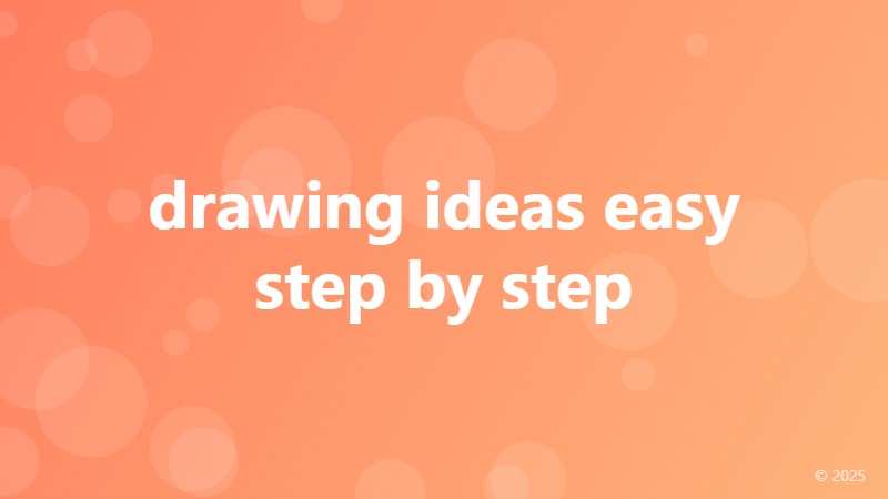 drawing ideas easy step by step