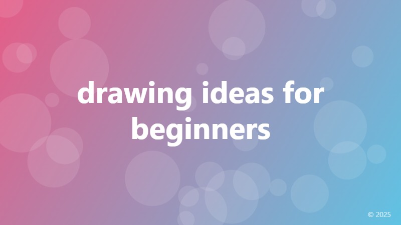 drawing ideas for beginners
