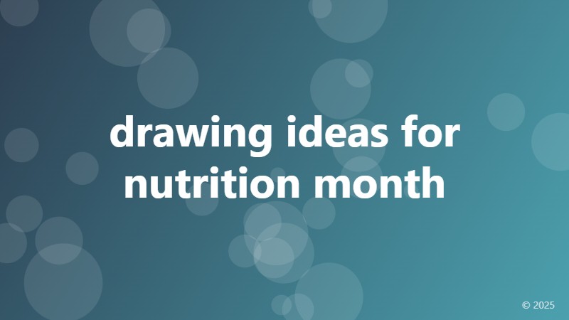 drawing ideas for nutrition month