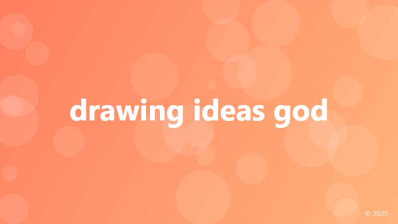 drawing ideas god