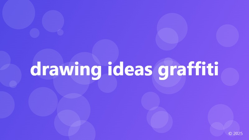 drawing ideas graffiti