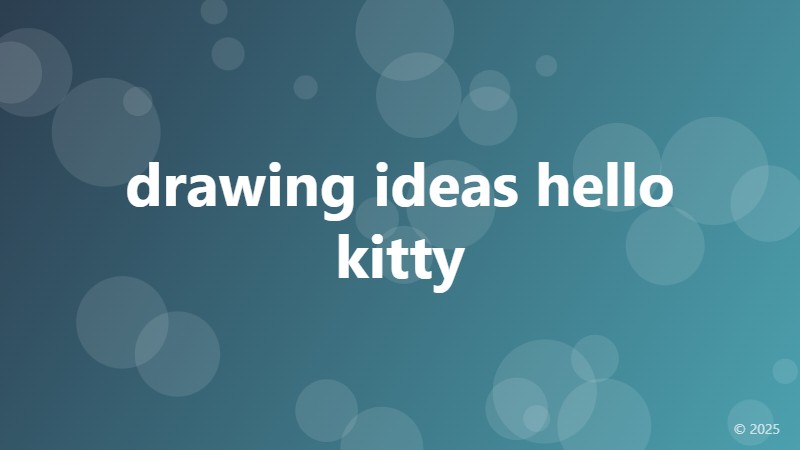 drawing ideas hello kitty