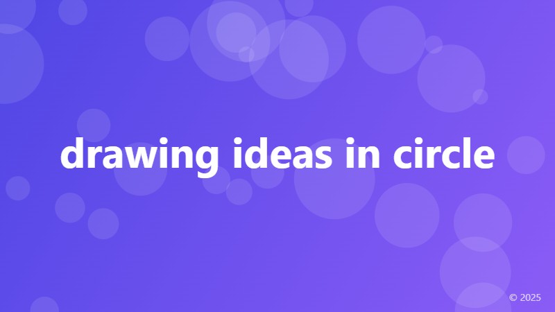 drawing ideas in circle