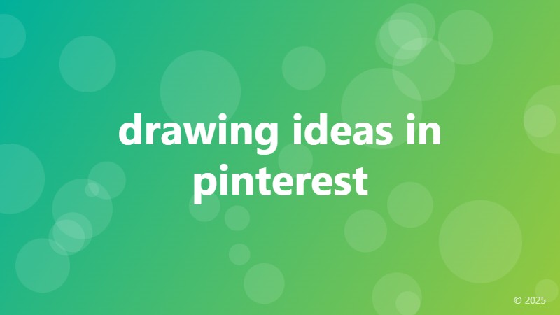 drawing ideas in pinterest