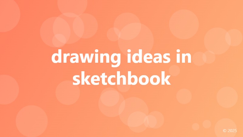 drawing ideas in sketchbook