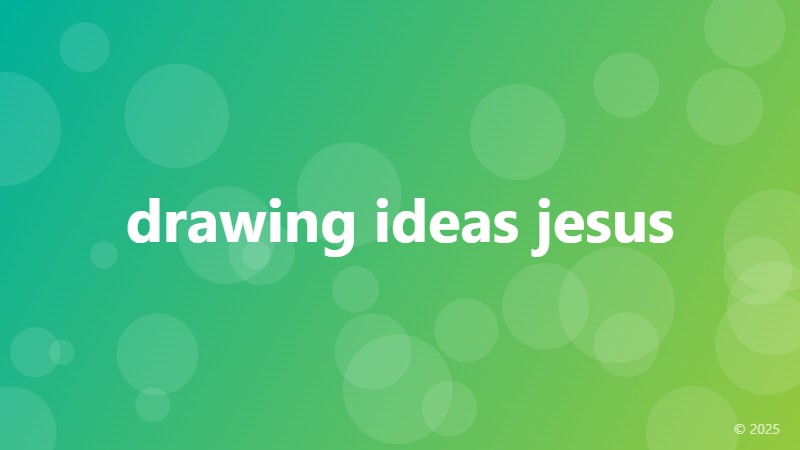 drawing ideas jesus