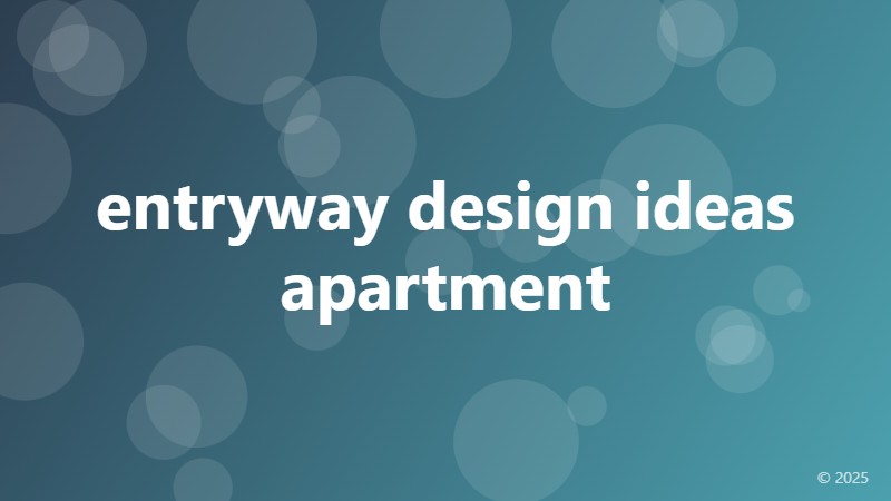 entryway design ideas apartment