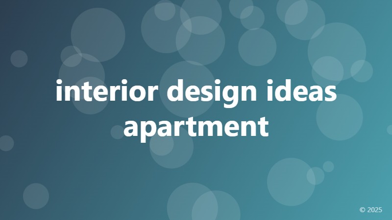 interior design ideas apartment