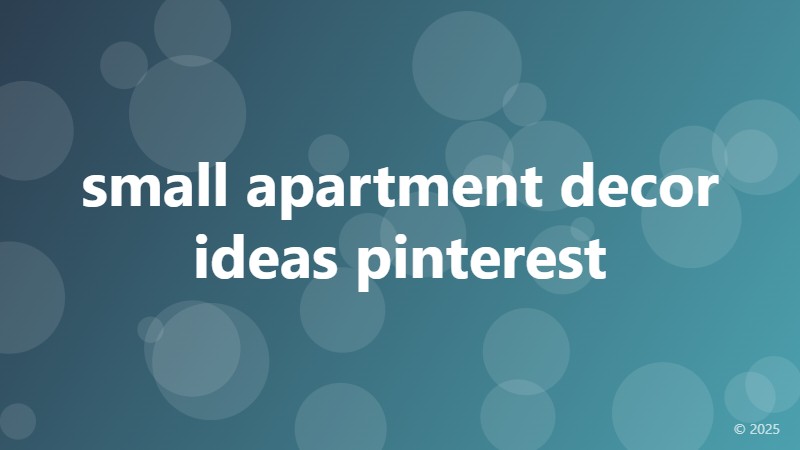 small apartment decor ideas pinterest