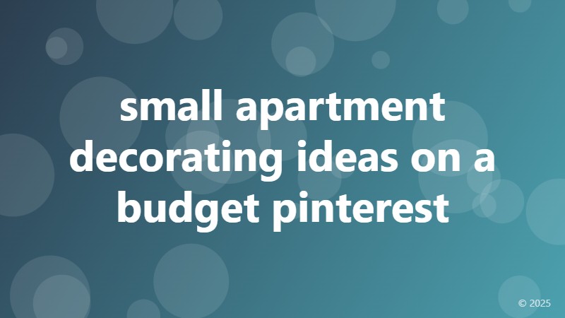 small apartment decorating ideas on a budget pinterest
