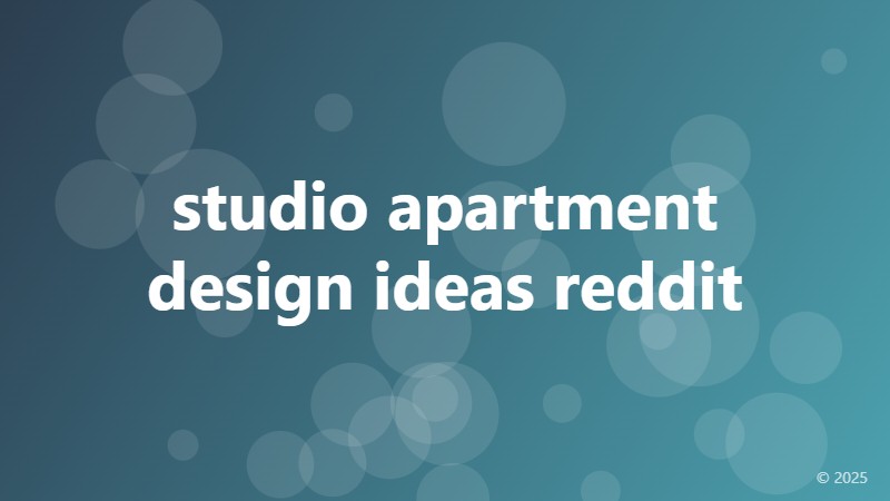 studio apartment design ideas reddit